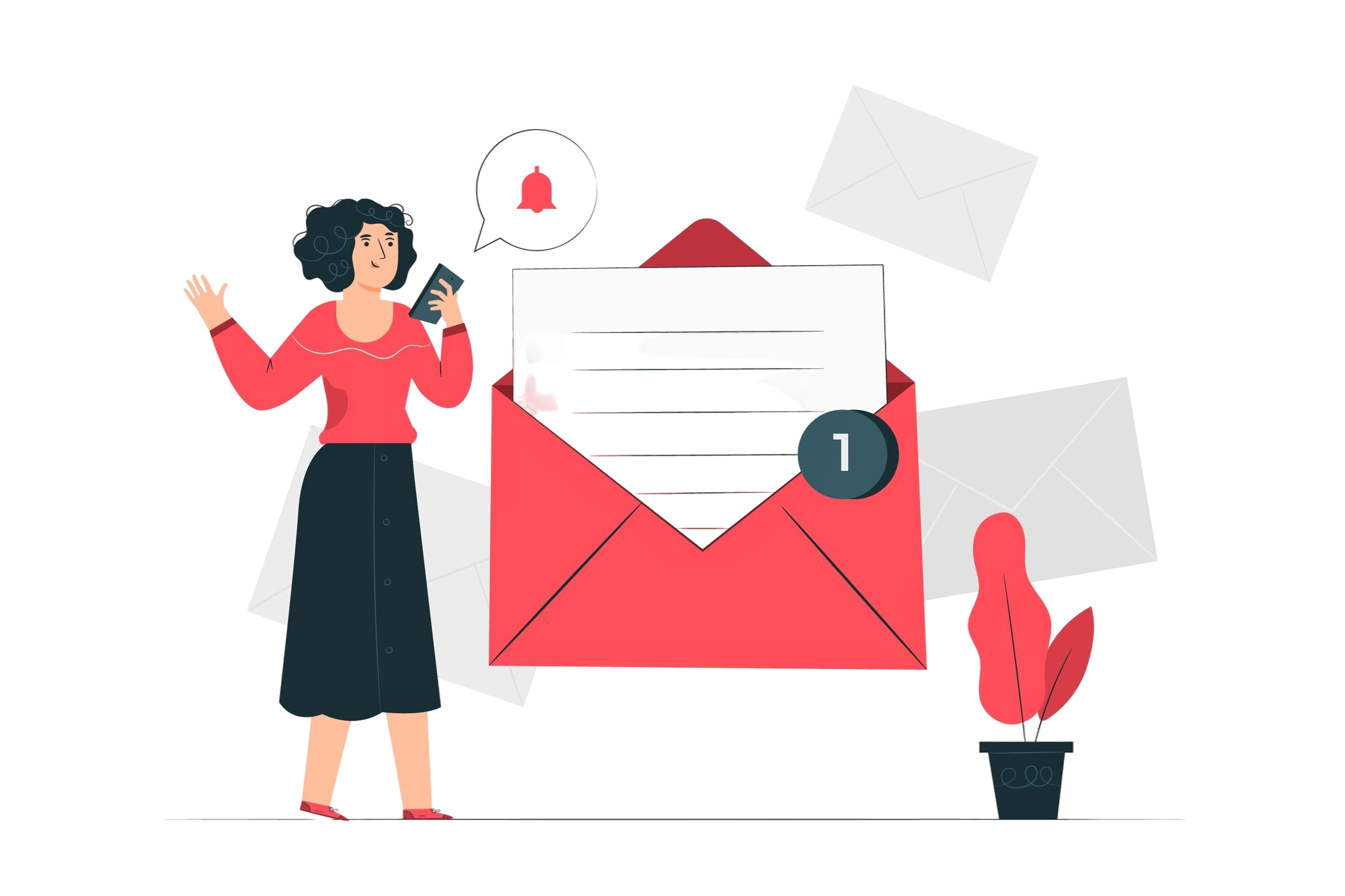 new message concept illustration